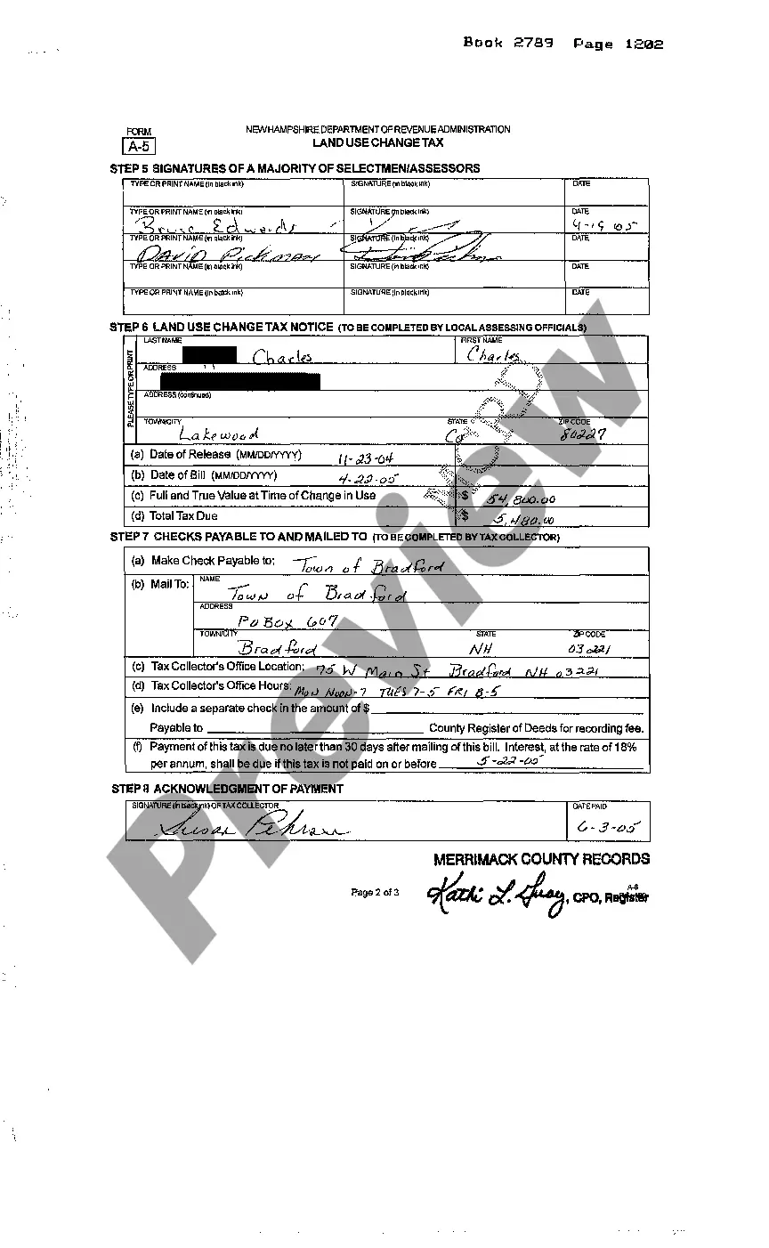 Preview Land use Change Tax