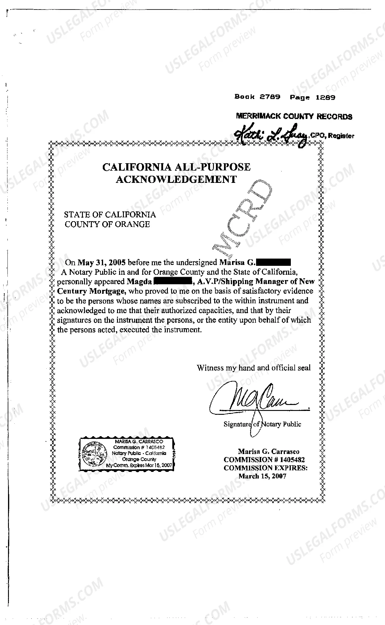 Preview Corporate Assignment of Mortgage