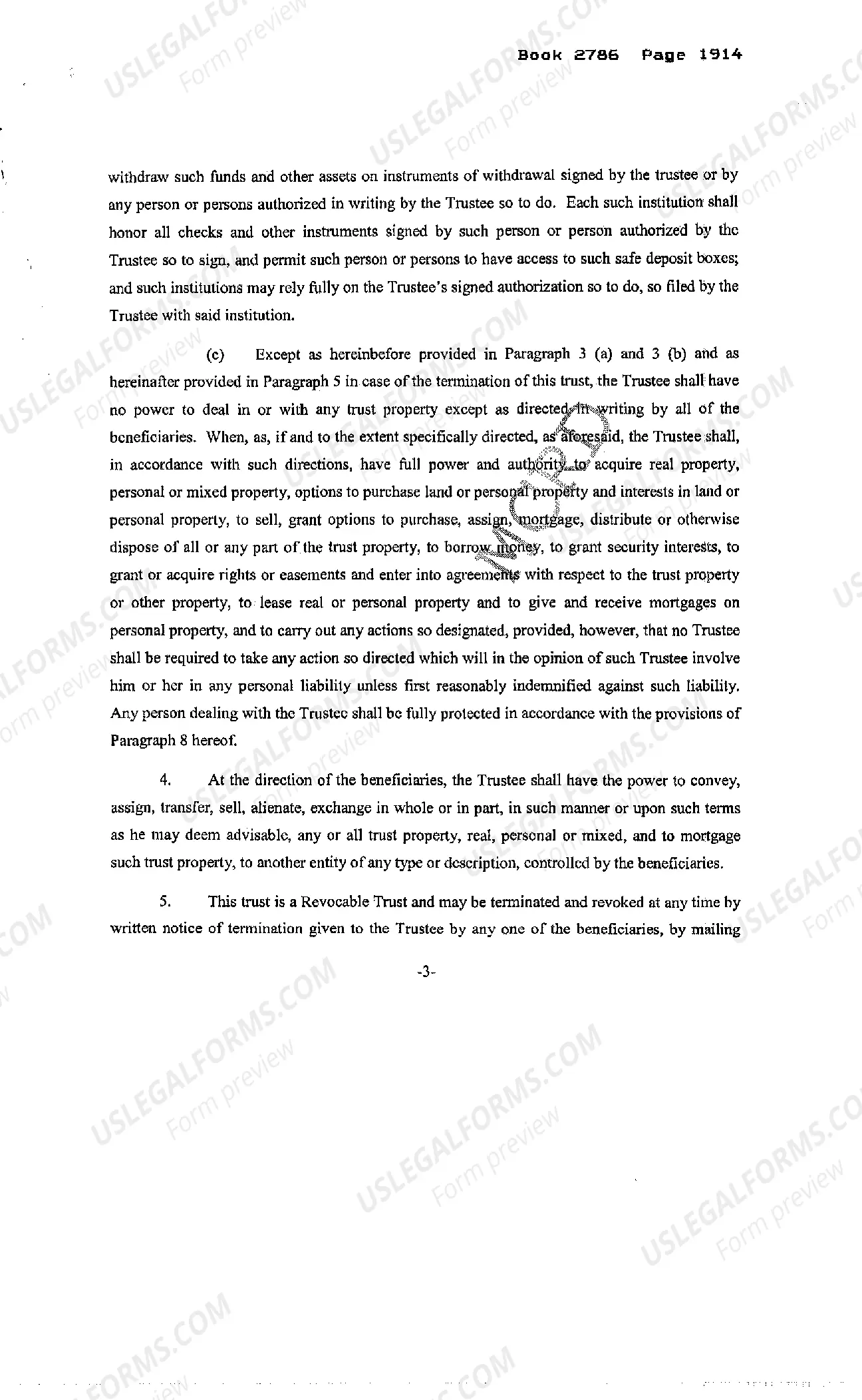 Preview Declaration of Realty Trust