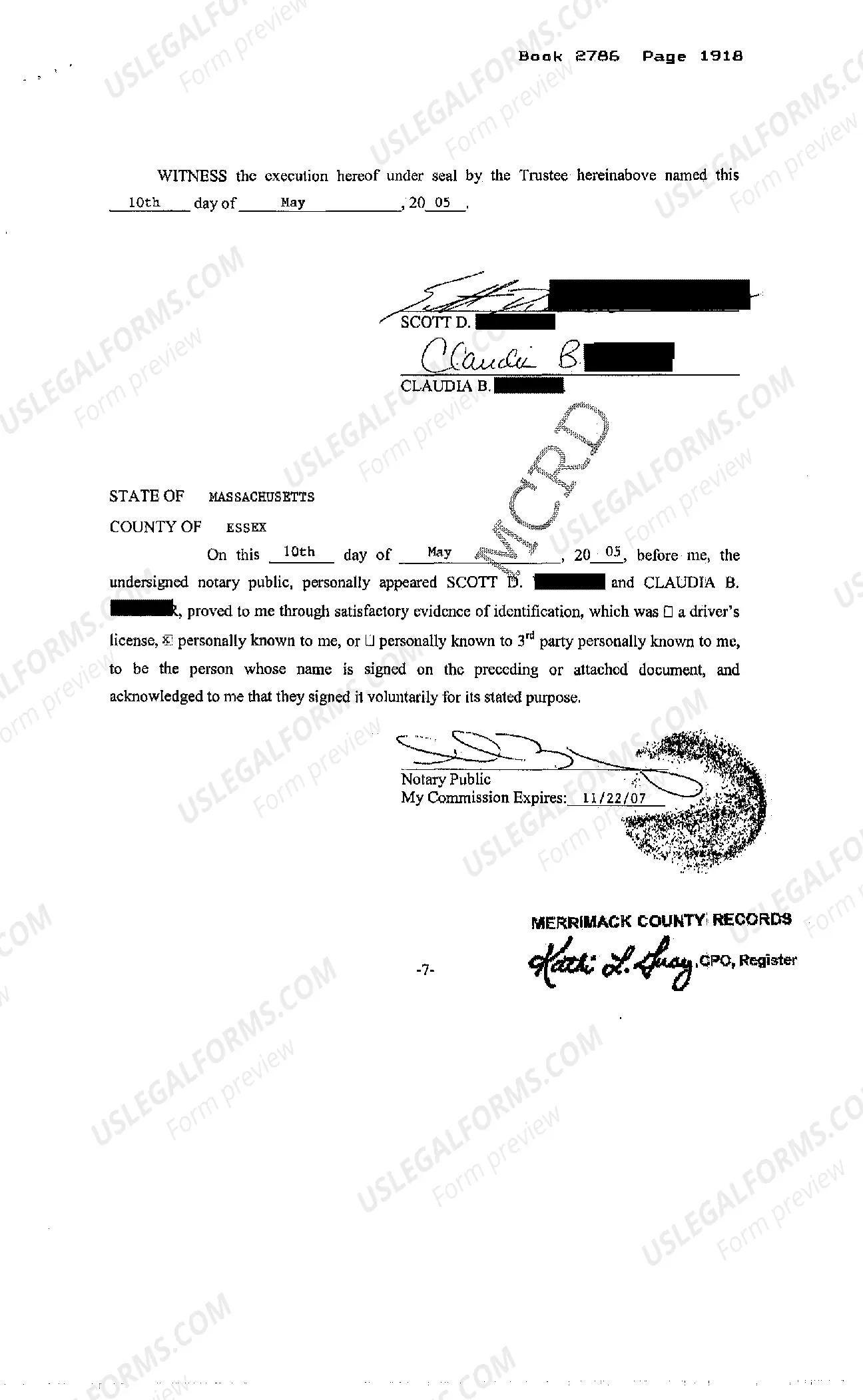Preview Declaration of Realty Trust