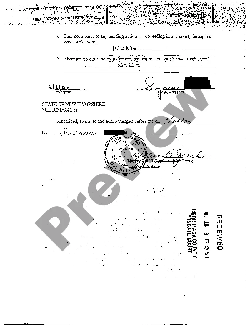 Preview A02 Affirmation and Acknowledgment in Furtherance of Name Change