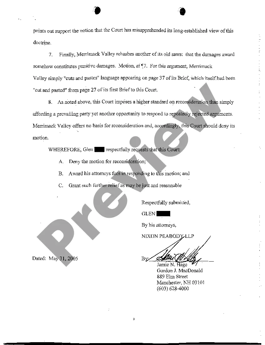 Get A03 Appellee's Objection to Motion for Reconsideration Pursuant to Supreme Court Preview A03 Appellee's Objection to Motion for Reconsideration Pursuant to Supreme Court