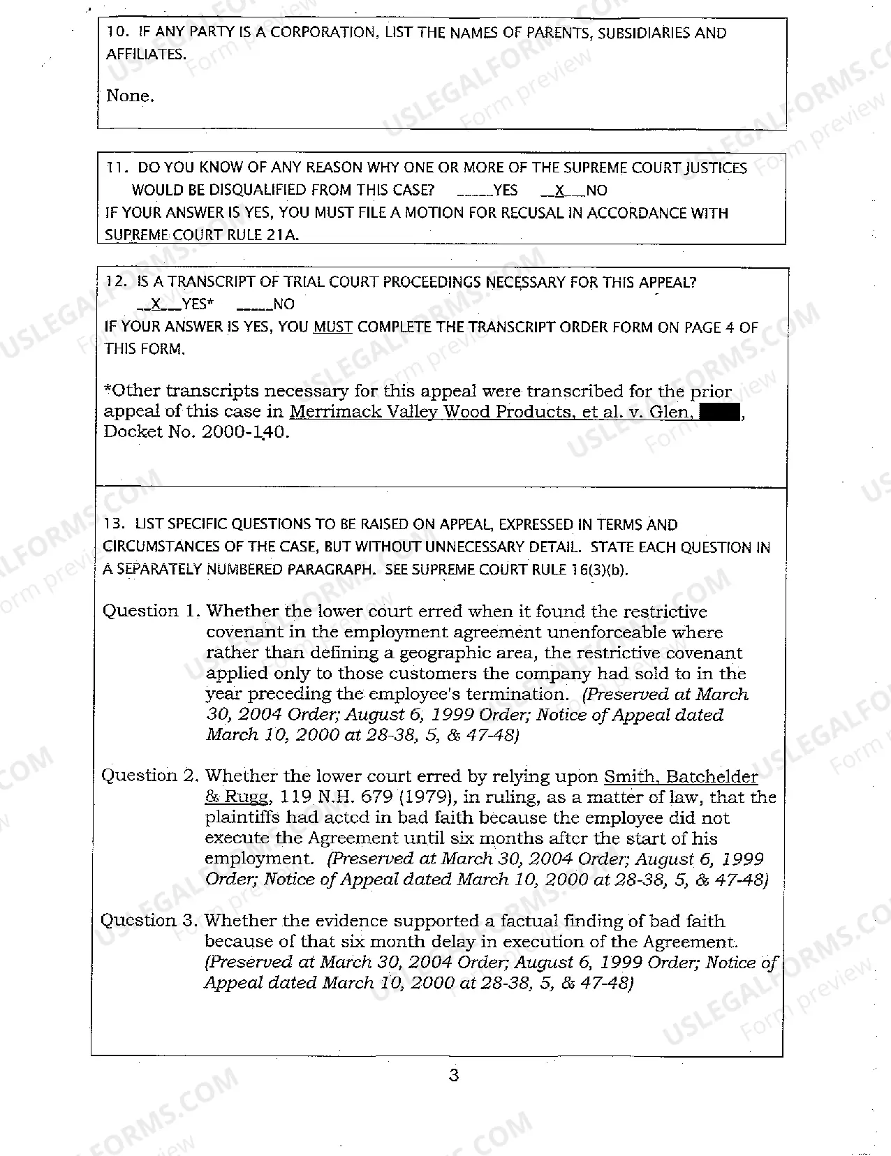 Preview A01 Notice of Mandatory Appeal