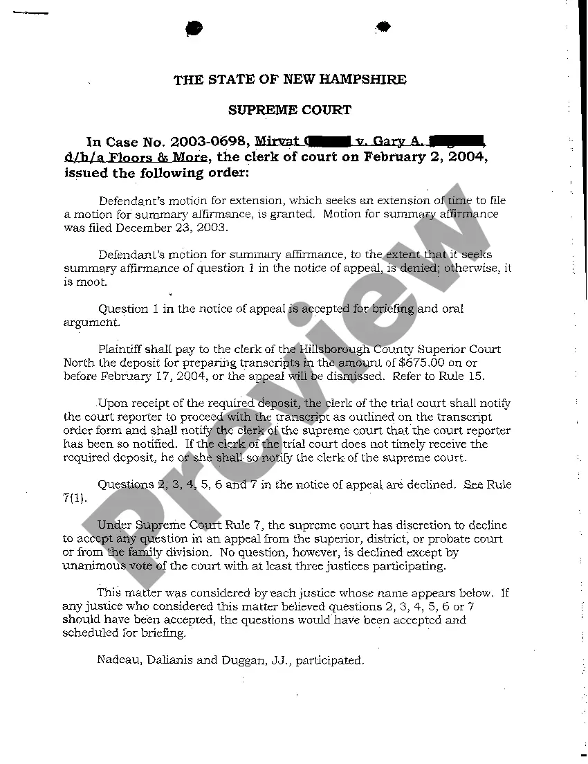 Preview A01 Notice of Appeal for Faulty Flooring Installation