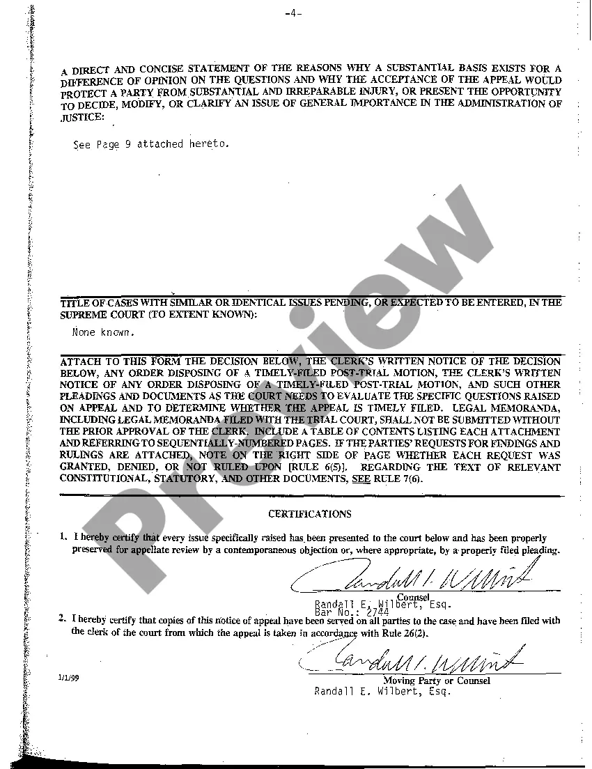 Preview A01 Notice of Appeal for Faulty Flooring Installation