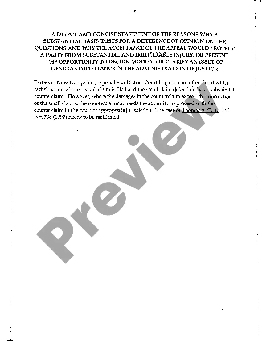 Preview A01 Notice of Appeal for Faulty Flooring Installation