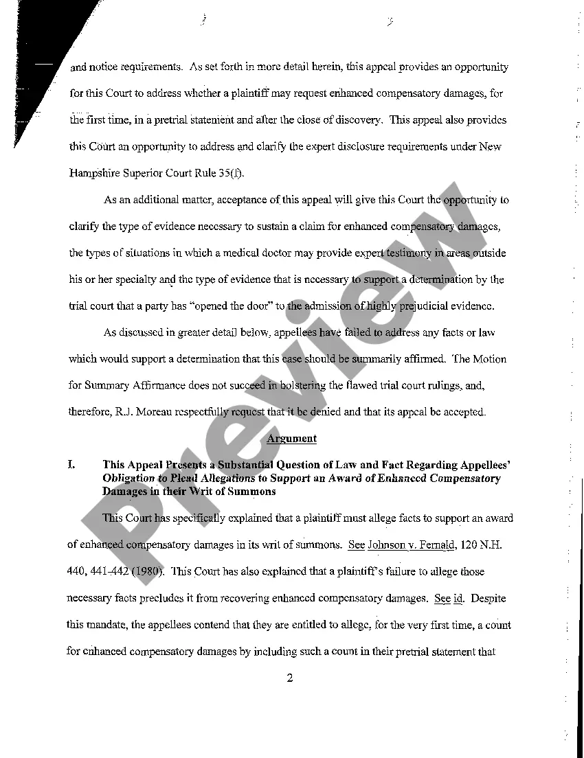 Preview A05 Objection to Motion for Summary Affirmance