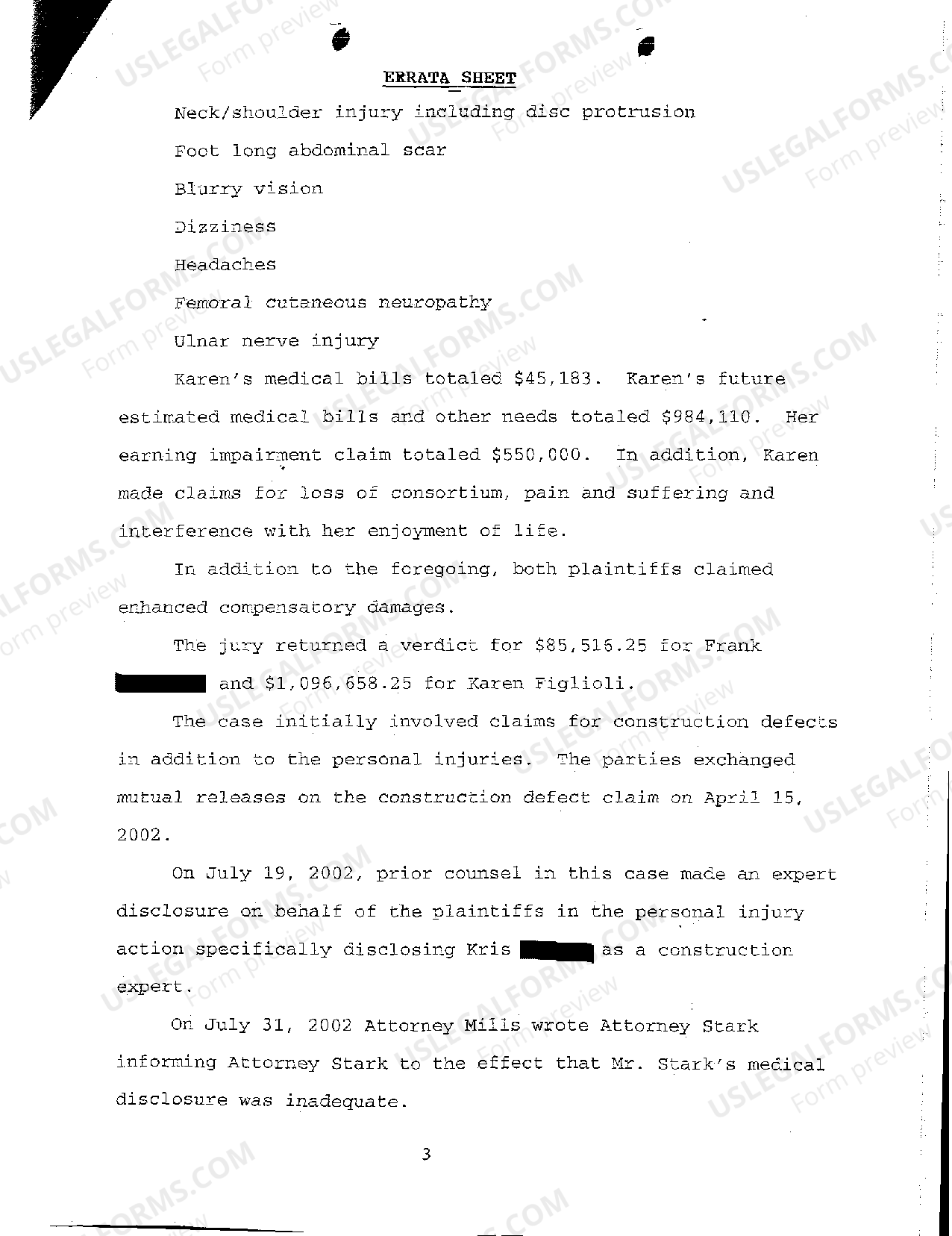 New Hampshire Errata Sheet for Plaintiffs' Appellees' Motion for ...