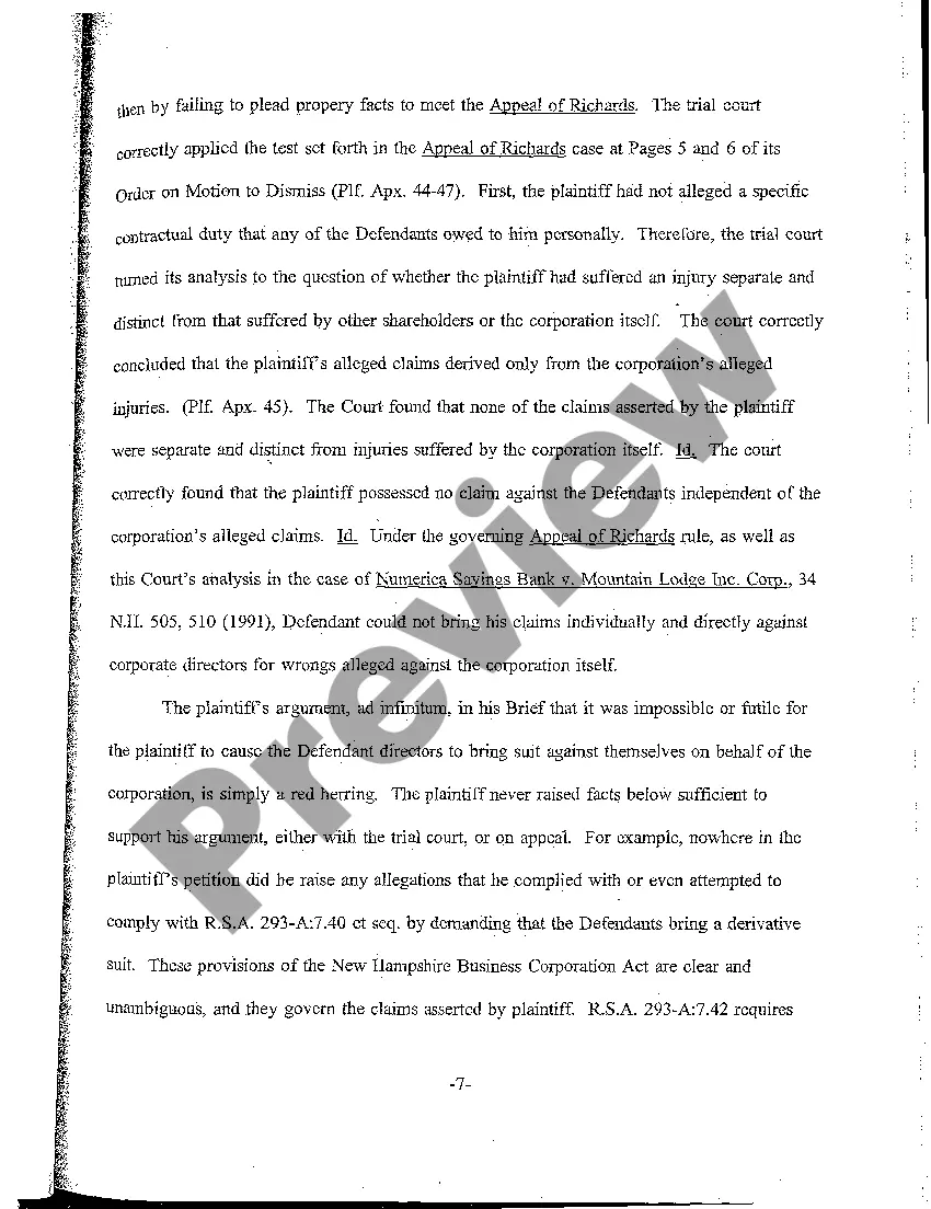 Get A02 Appellees' Brief regarding Shareholders Wrongfully Excluding Majority Shareholder from Participation in Management Preview A02 Appellees' Brief regarding Shareholders Wrongfully Excluding Majority Shareholder from Participation in Management