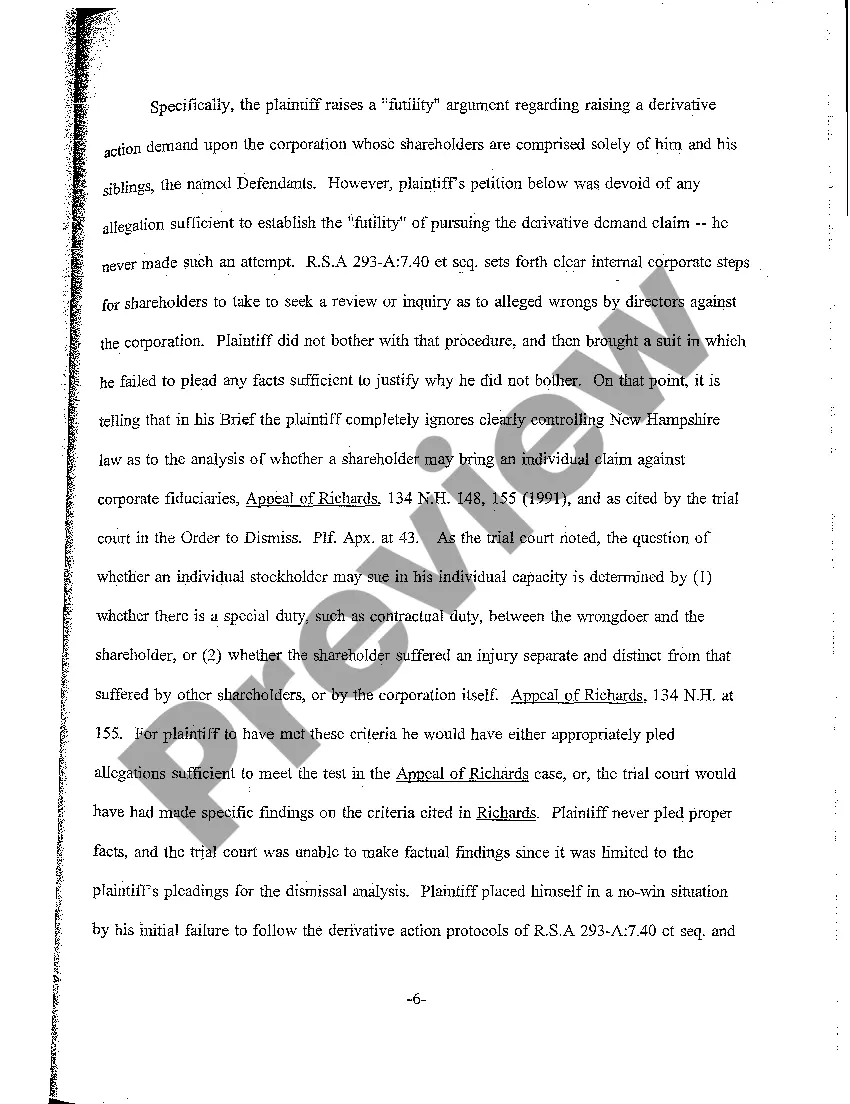 Get A02 Appellees' Brief regarding Shareholders Wrongfully Excluding Majority Shareholder from Participation in Management Preview A02 Appellees' Brief regarding Shareholders Wrongfully Excluding Majority Shareholder from Participation in Management
