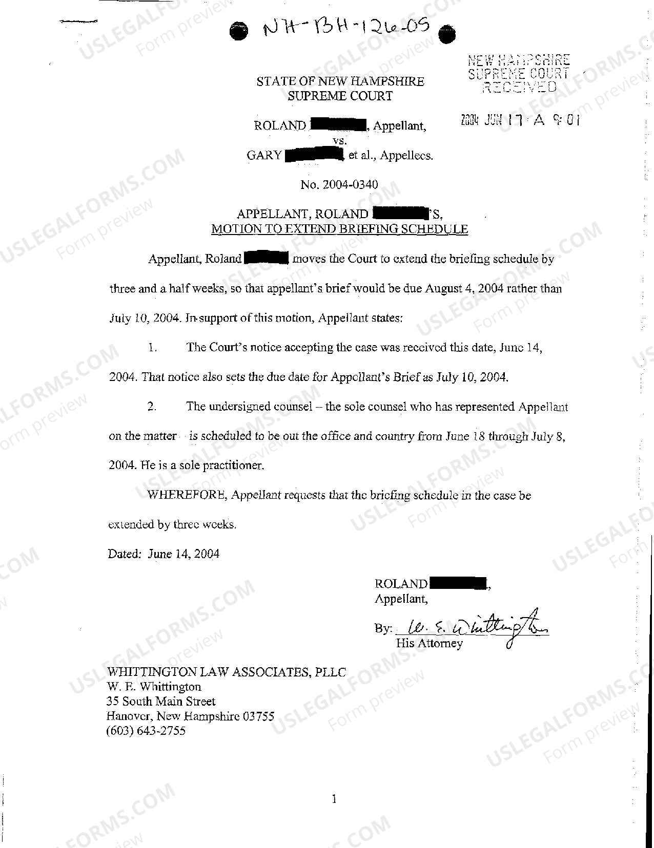 Sample Motion To Set New Briefing Schedule For Today US Legal Forms