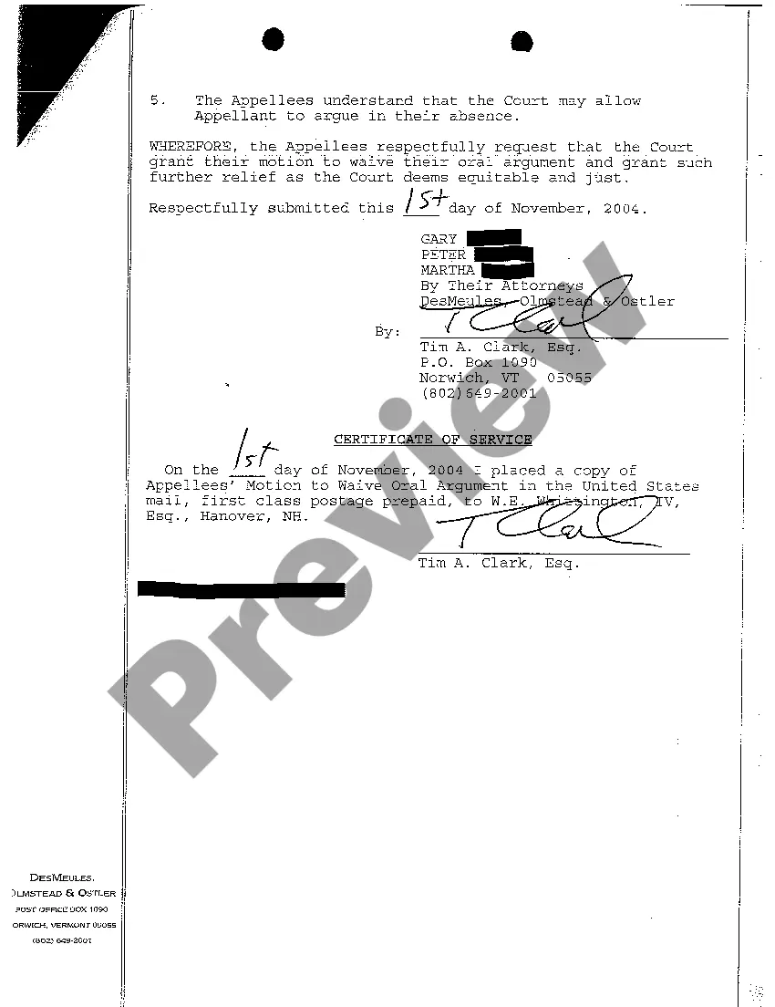 Get A07 Appellees' Partially Assented Motion to Waive Oral Argument Preview A07 Appellees' Partially Assented Motion to Waive Oral Argument