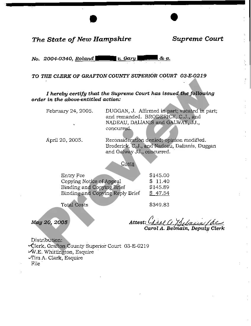 Preview A19 Order Partially Granting Appellant's Motion for Taxation of Costs