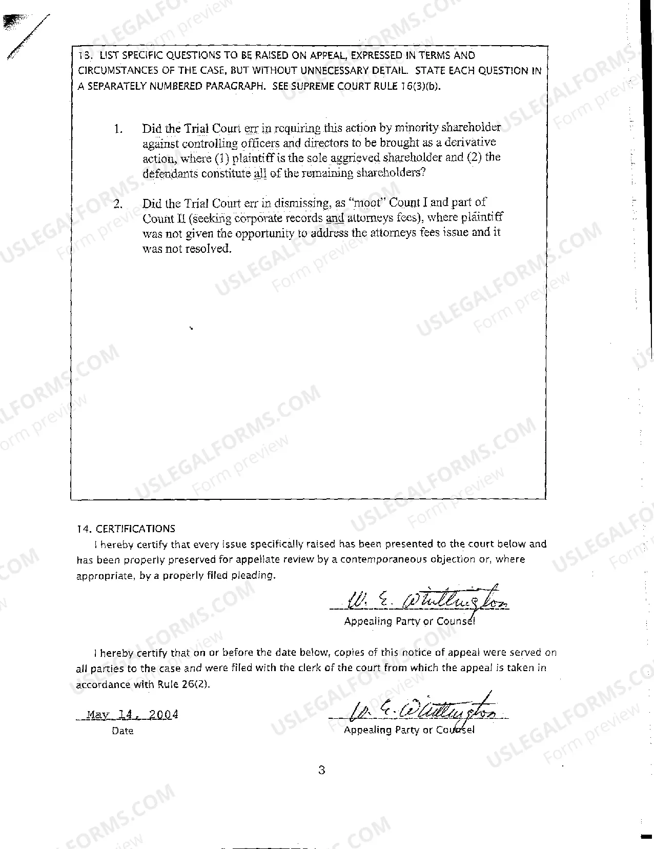 Preview A20 Rule 7 Notice of Mandatory Appeal