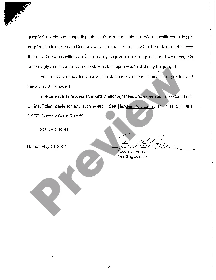 Preview A21 Order Granting Appellee's Motion to Dismiss for Failure to State Any Claim and For Lack of Standing to Sue