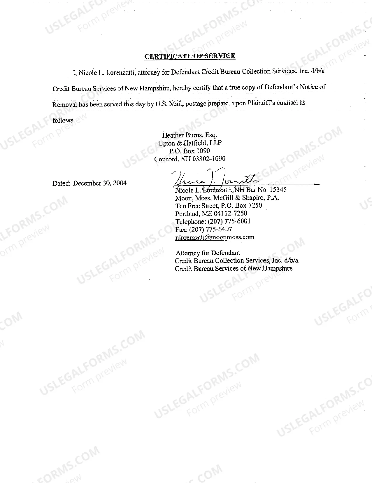 Preview A03 Notice of Filing of Removal to United States District Court