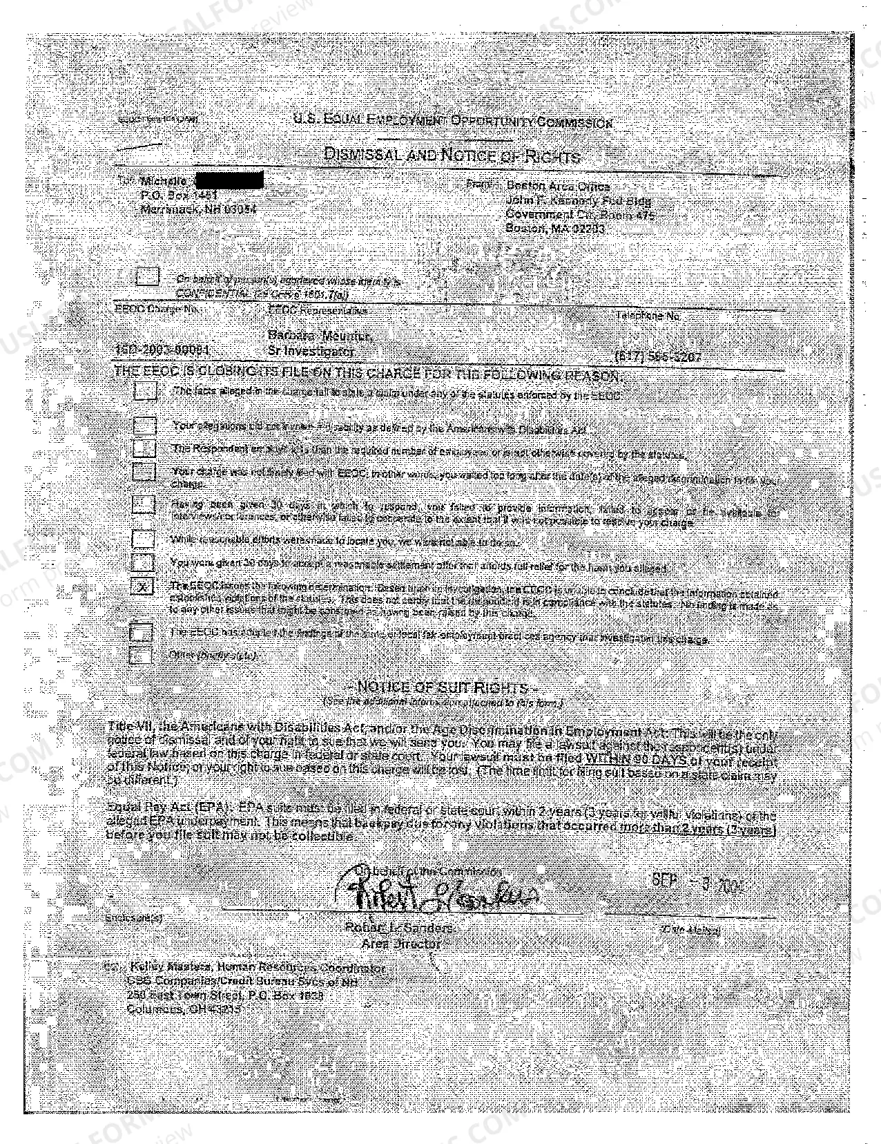 Preview A03 Notice of Filing of Removal to United States District Court