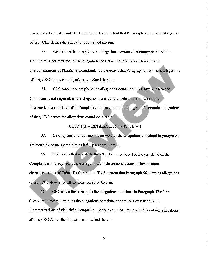 Get A05 Defendant's Answer to Complaint Preview A05 Defendant's Answer to Complaint