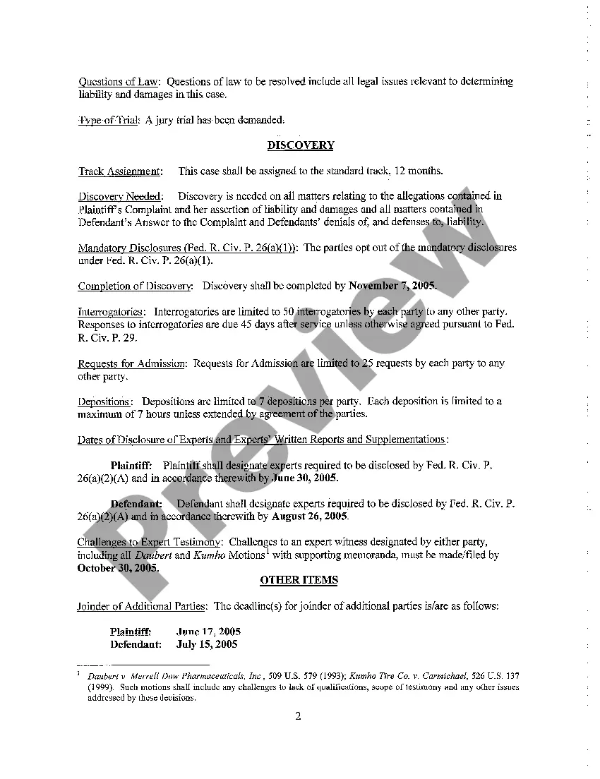 Get A06 Proposed Discovery Plan Preview A06 Proposed Discovery Plan