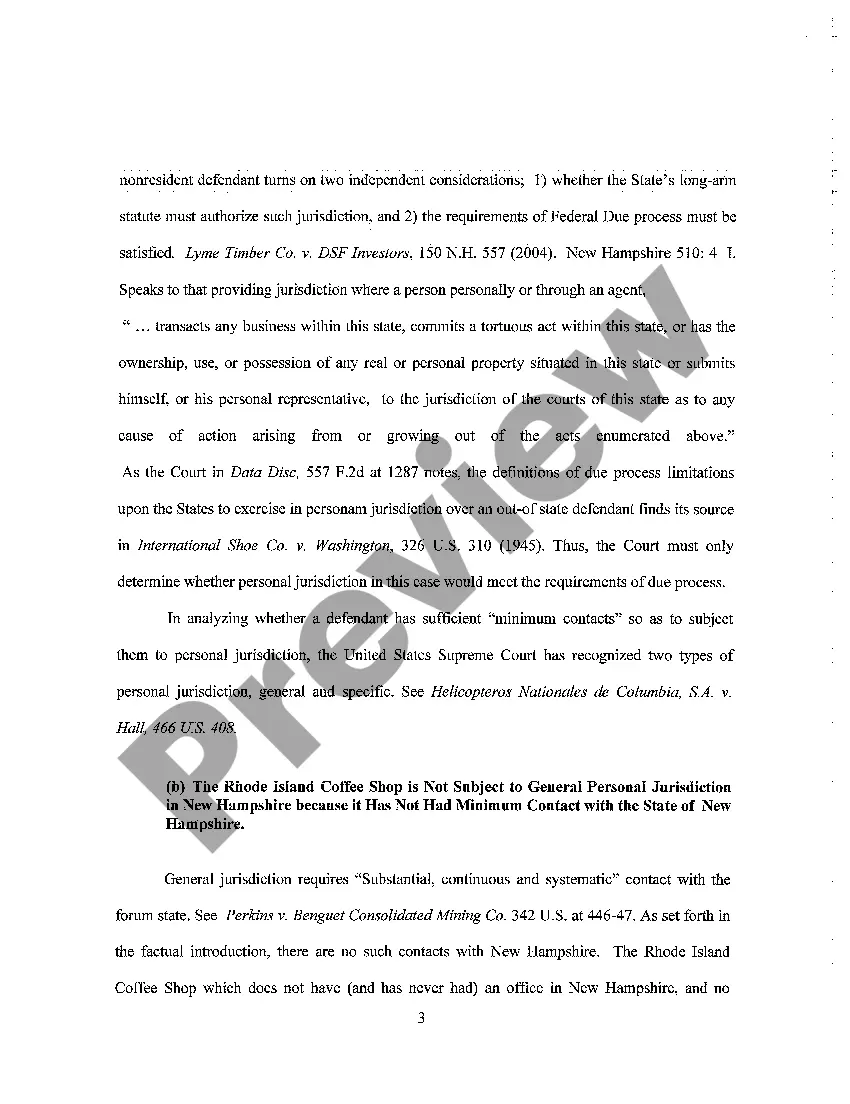 Preview A05 Defendant's Motion to Dismiss and Memorandum of Law in Support of Motion to Dismiss