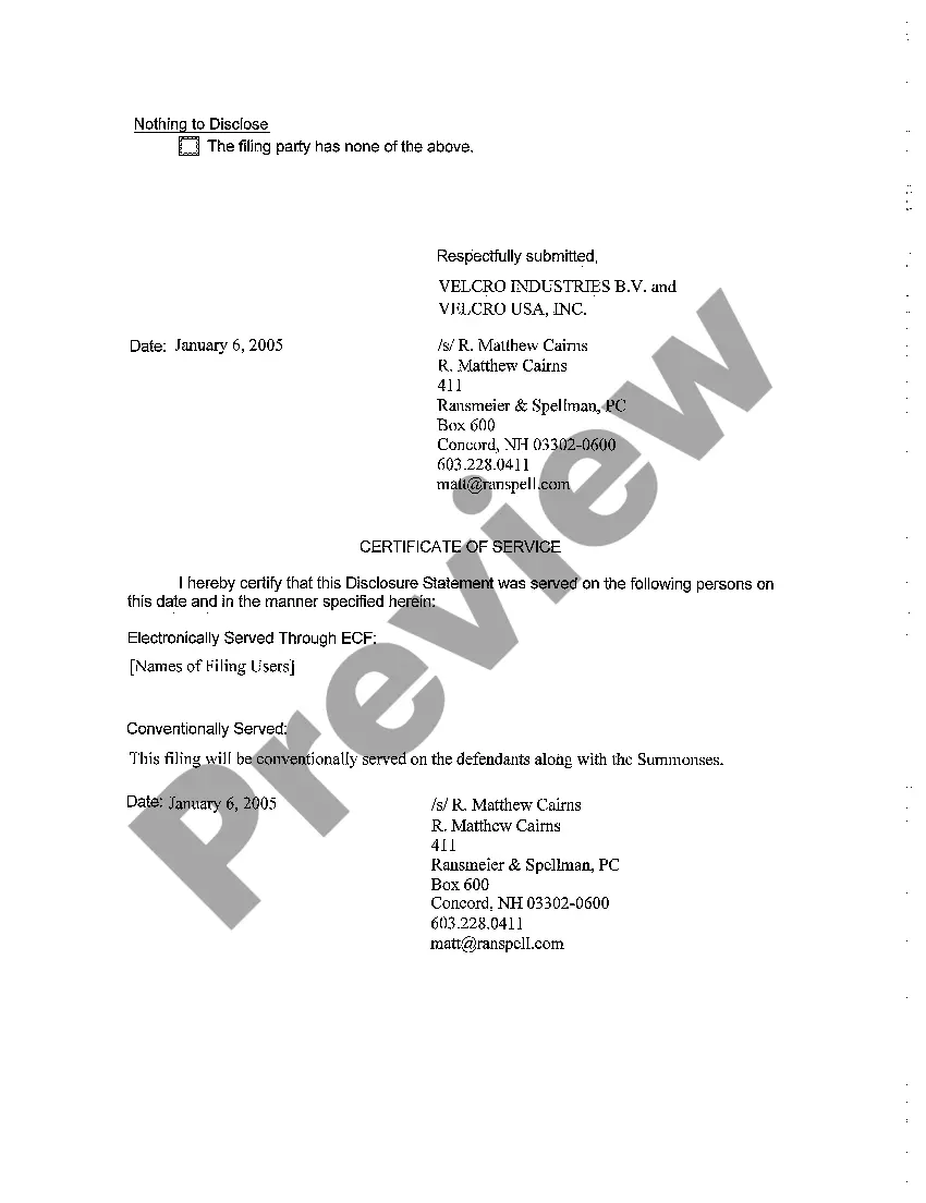 Preview A02 Disclosure Statement Local Rule 7.5