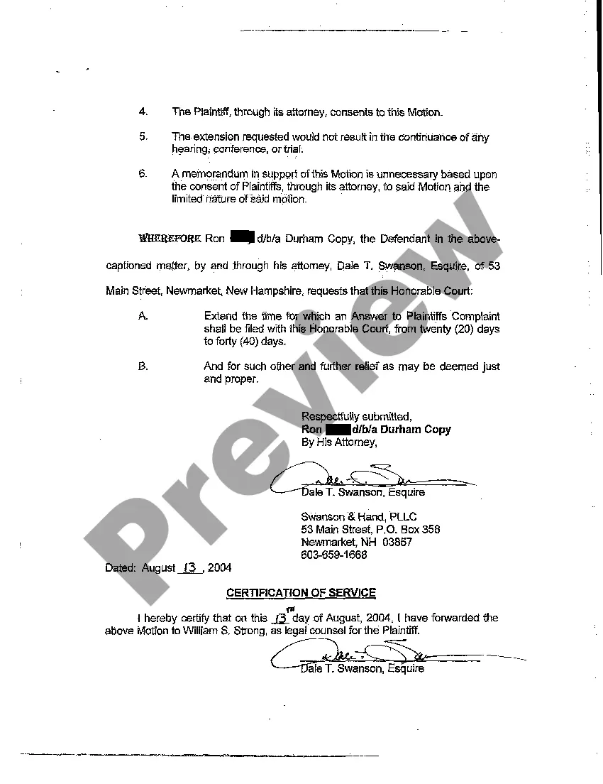 Get A03 Special Appearance on Behalf of Defendant Requesting Extension of Time Preview A03 Special Appearance on Behalf of Defendant Requesting Extension of Time
