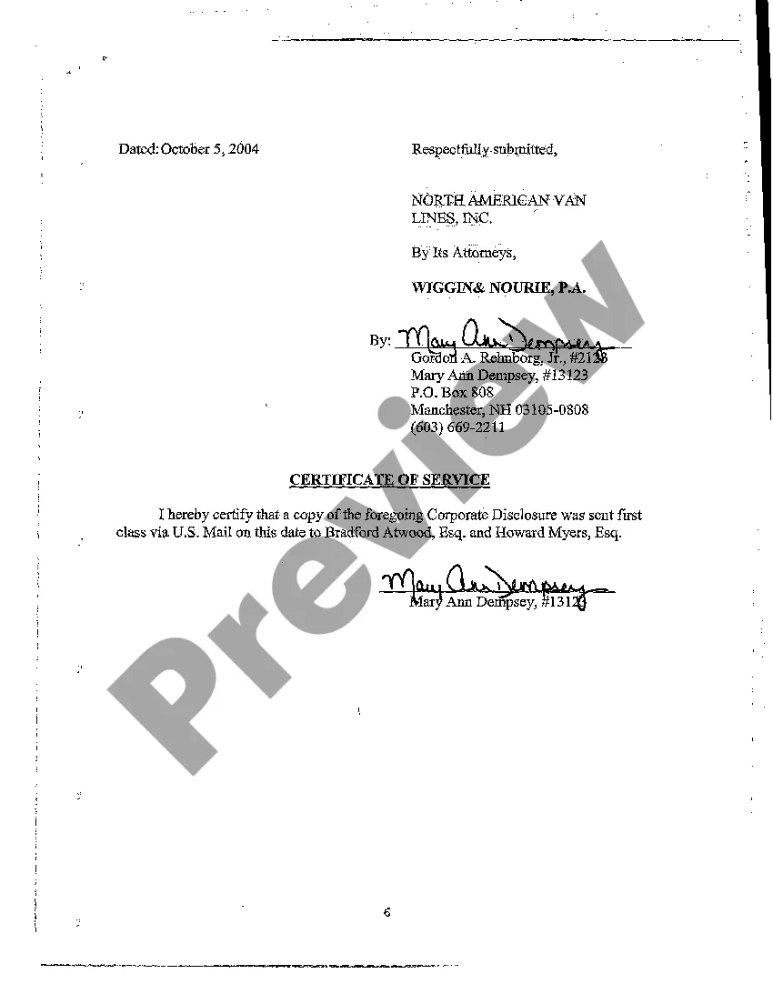 Get A02 Defendant's Corporate Disclosure Statement Preview A02 Defendant's Corporate Disclosure Statement