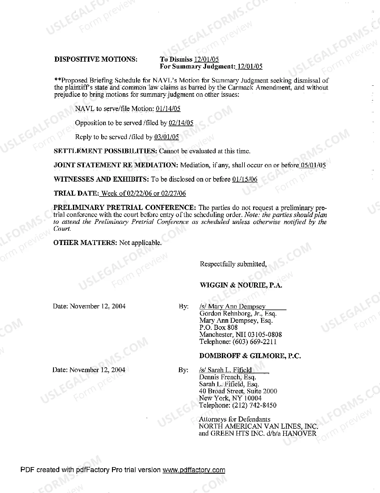 Preview A11 Rule 26 Joint Discovery Plan