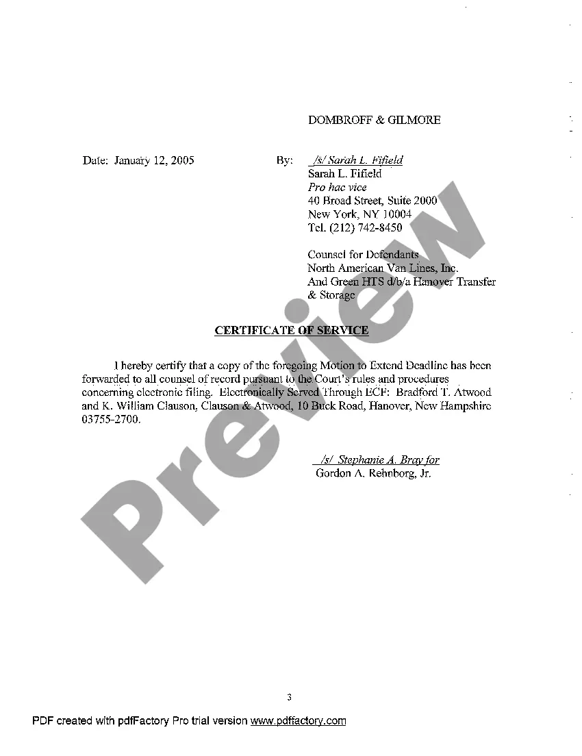 Preview A17 Assented-to Motion to Extend Time for Filing for Summary Judgment