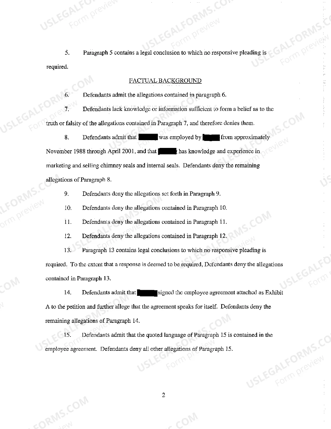 Preview A04 Defendants' Answer to Plaintiff's Verified Petition for Preliminary and Permanent Injunction