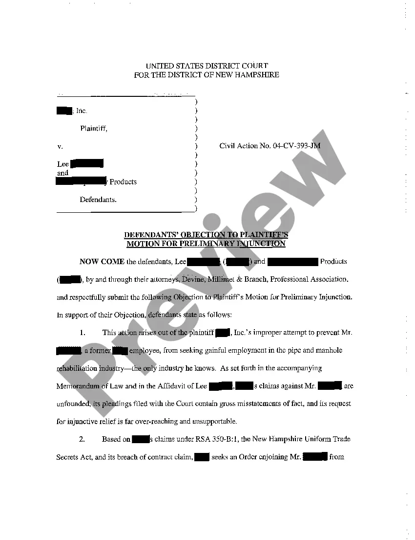 Preview A07 Motion for Preliminary Injunction by Plaintiff