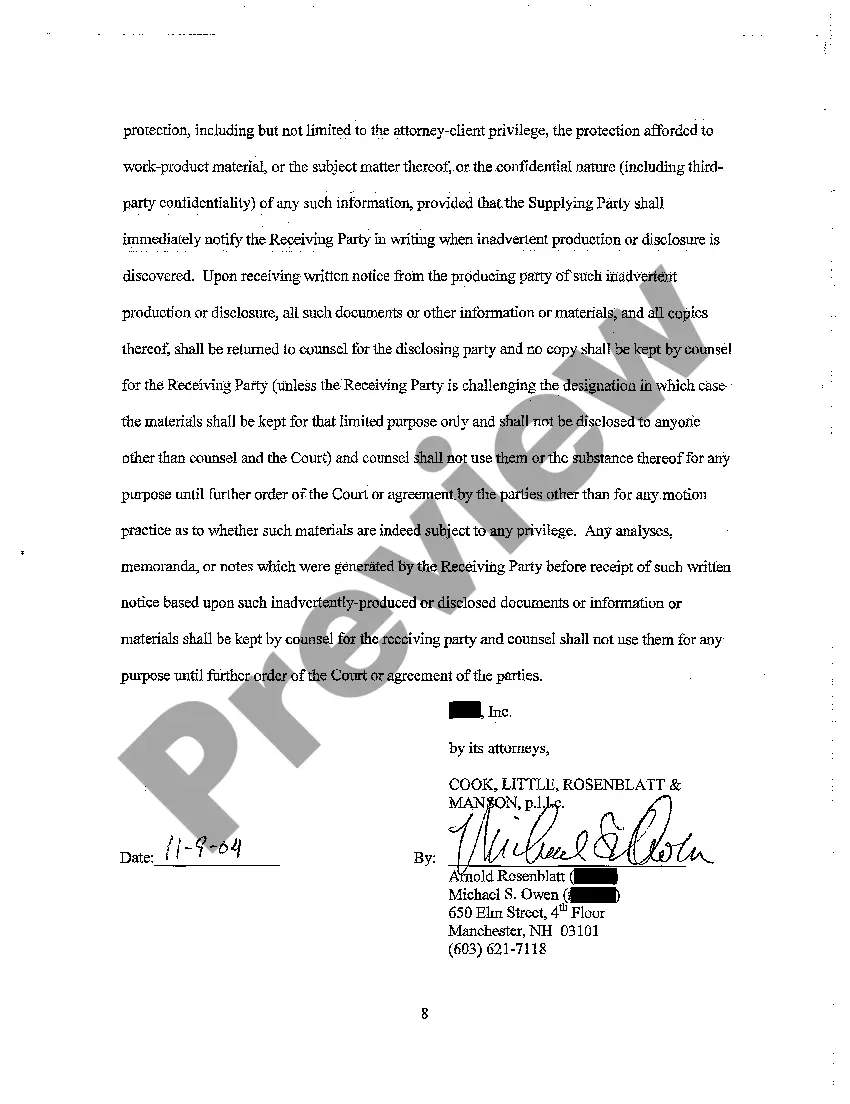 Preview A10 Protective Order