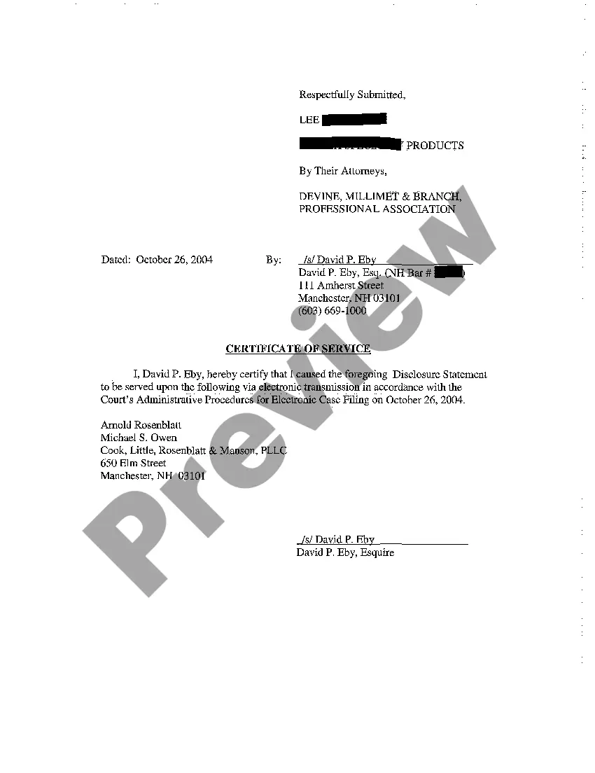 Preview A11 Defendant's Disclosure Statement Local Rule 7.5