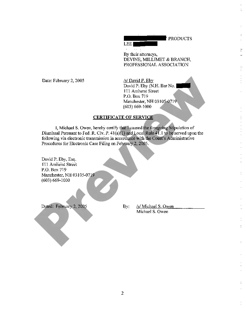 Get A14 Stipulation of Dismissal with Prejudice Preview A14 Stipulation of Dismissal with Prejudice