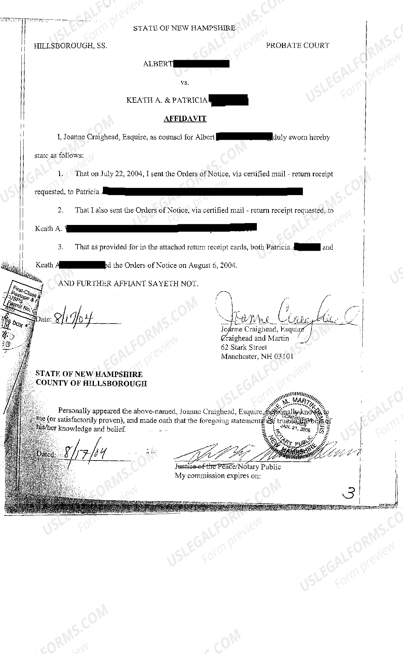 New Hampshire Petition for Partition of Property Petition For