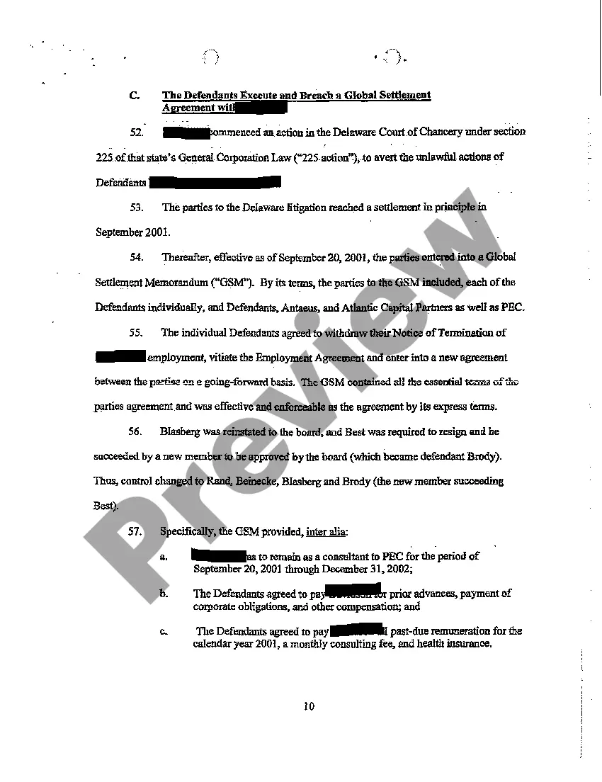 Preview A01 Declaration to Writ of Summons Breach of Contract and Conversion of Plaintiff's Technology Invention