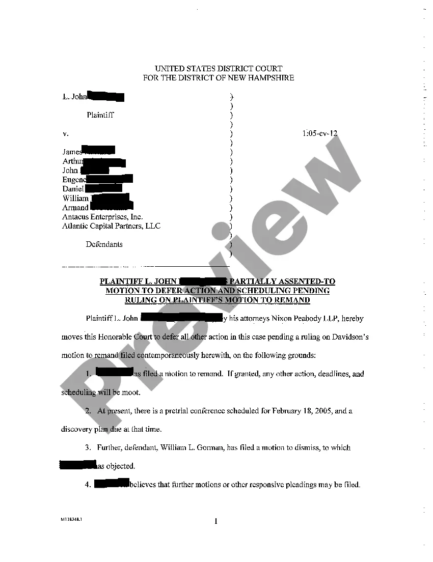 Get A02 Assented-to Motion of Defendants to Extend Time to Respond to Complaint Preview A02 Assented-to Motion of Defendants to Extend Time to Respond to Complaint