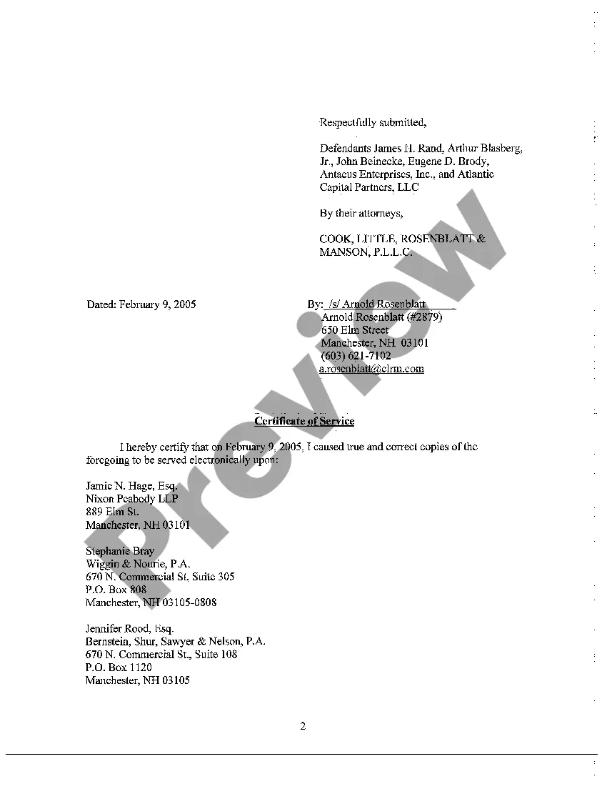 Get A04 Assent of Defendants to Plaintiffs' Motion to Stay Preview A04 Assent of Defendants to Plaintiffs' Motion to Stay