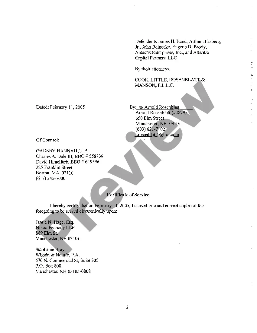 Get A05 Defendants' Objection to Plaintiff's Motion to Remand to State Court Preview A05 Defendants' Objection to Plaintiff's Motion to Remand to State Court