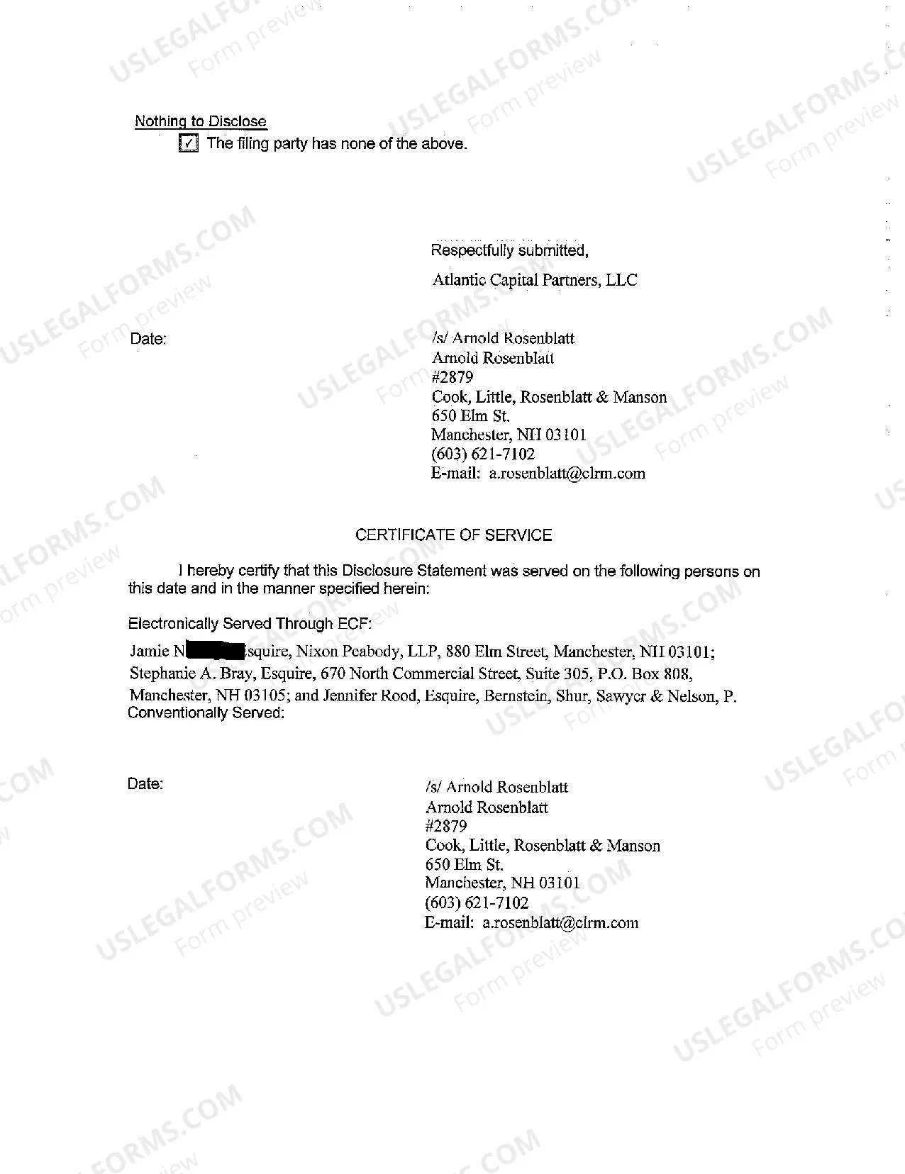 Preview A06 Disclosure Statement Local Rule 7.5