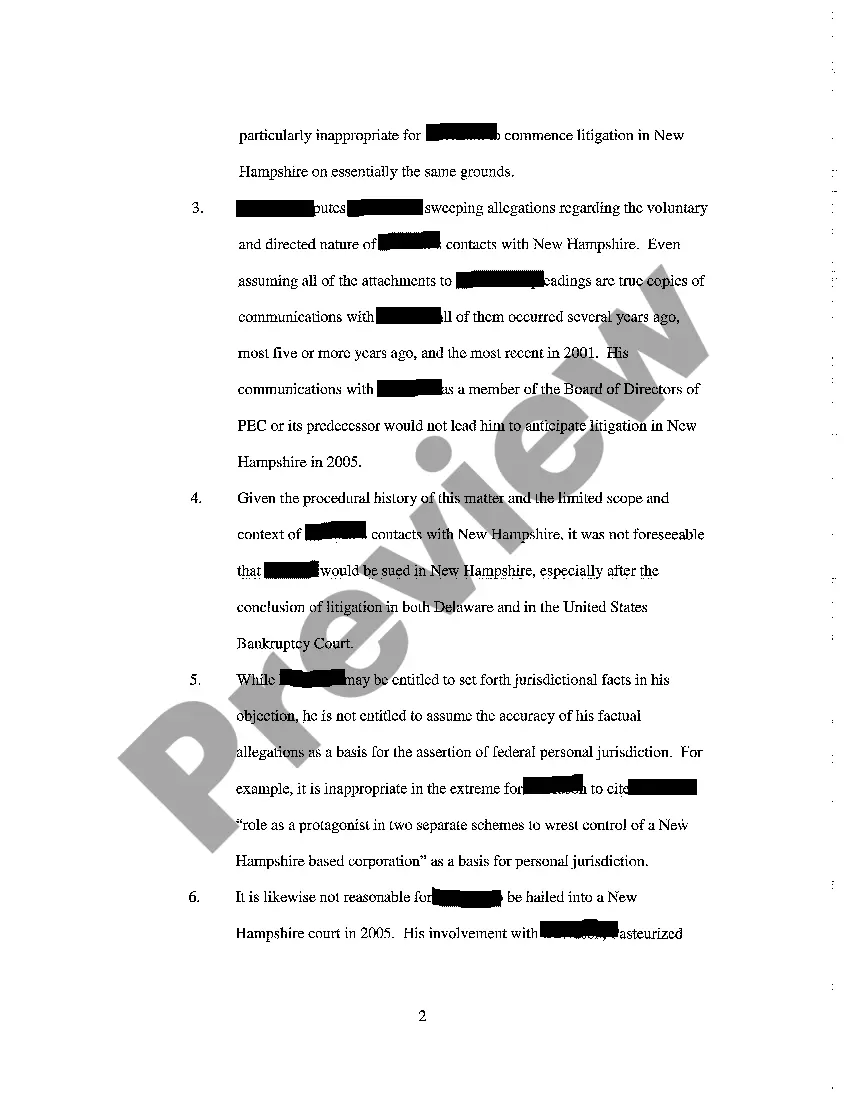 Get A07 Motion to Dismiss for Lack of Personal Jurisdiction Preview A07 Motion to Dismiss for Lack of Personal Jurisdiction