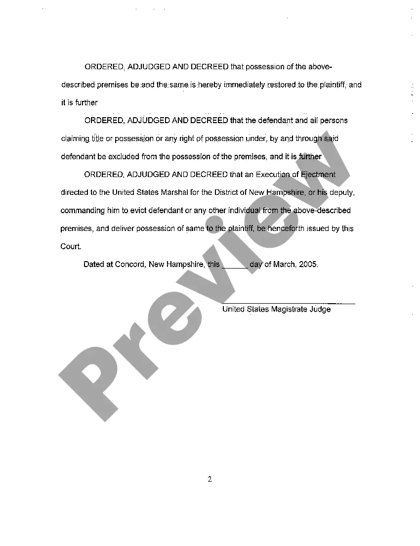 Get A04 Order Ejecting Defendant and Quieting Title to Plaintiff Preview A04 Order Ejecting Defendant and Quieting Title to Plaintiff