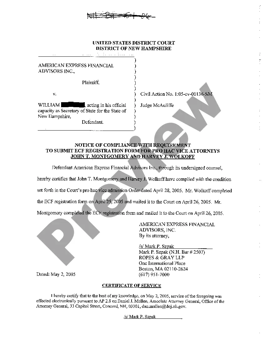 Get A06 Joint Motion to Transfer and Notice of Compliance with Requirements for Pro Hac Vice Attorneys Preview A06 Joint Motion to Transfer and Notice of Compliance with Requirements for Pro Hac Vice Attorneys