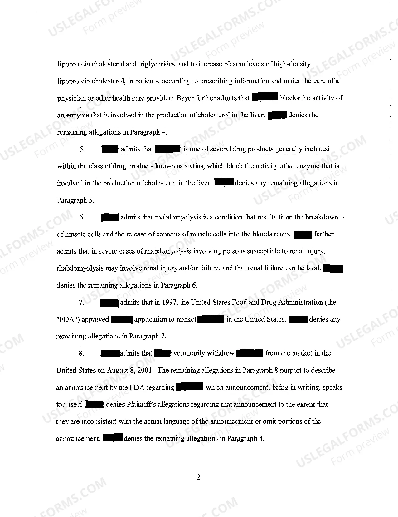 Preview A02 Answer of Defendant