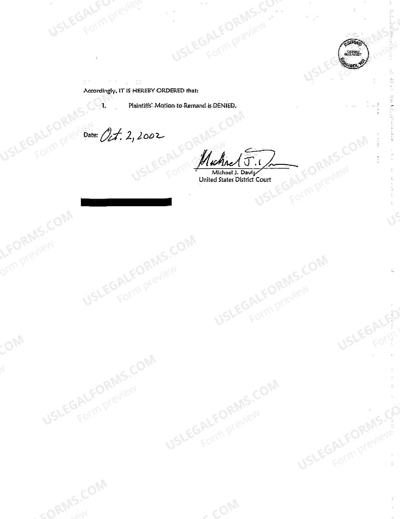 Preview A03 Notice of Removal from State Superior Court to United States District Court