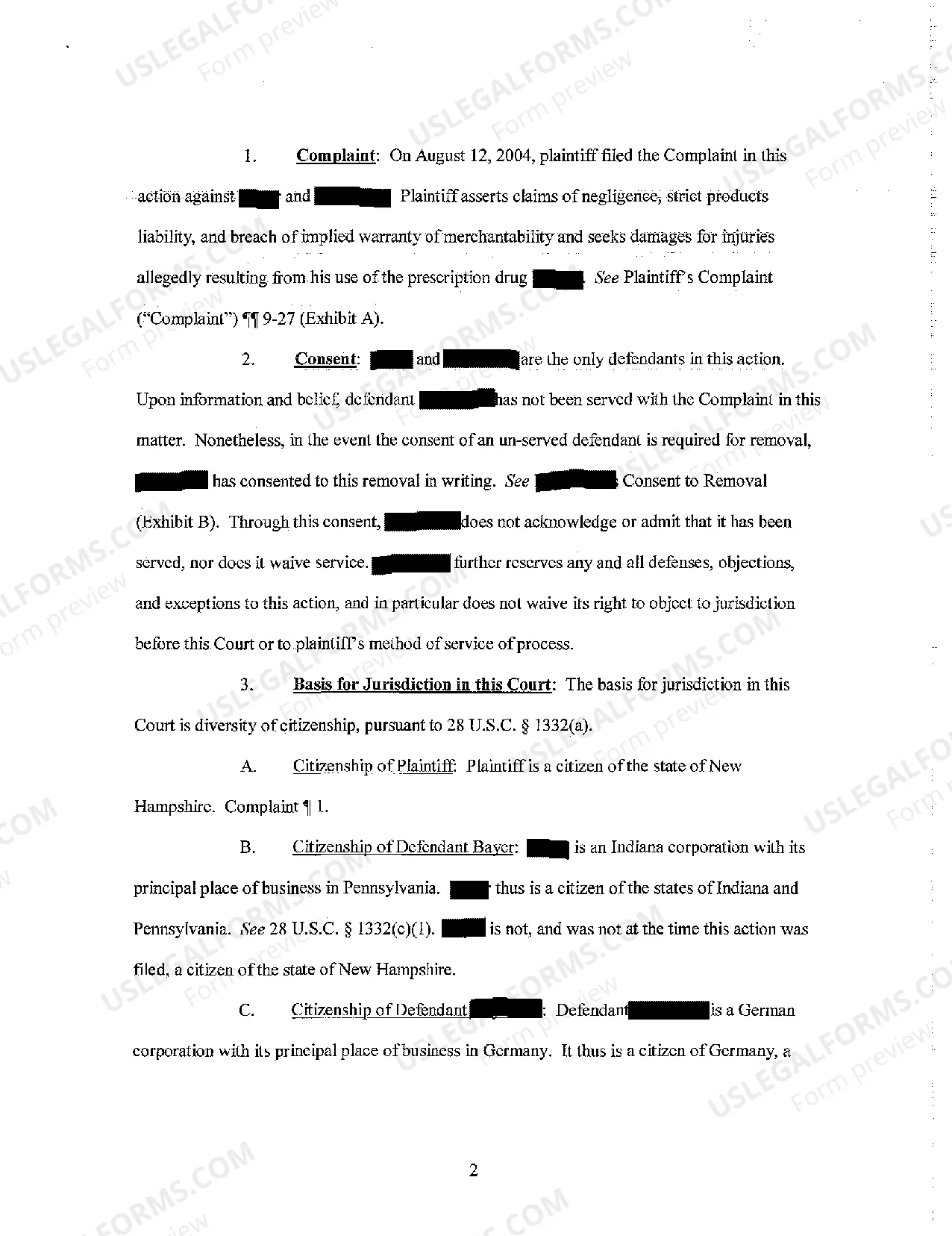 Preview A03 Notice of Removal from State Superior Court to United States District Court