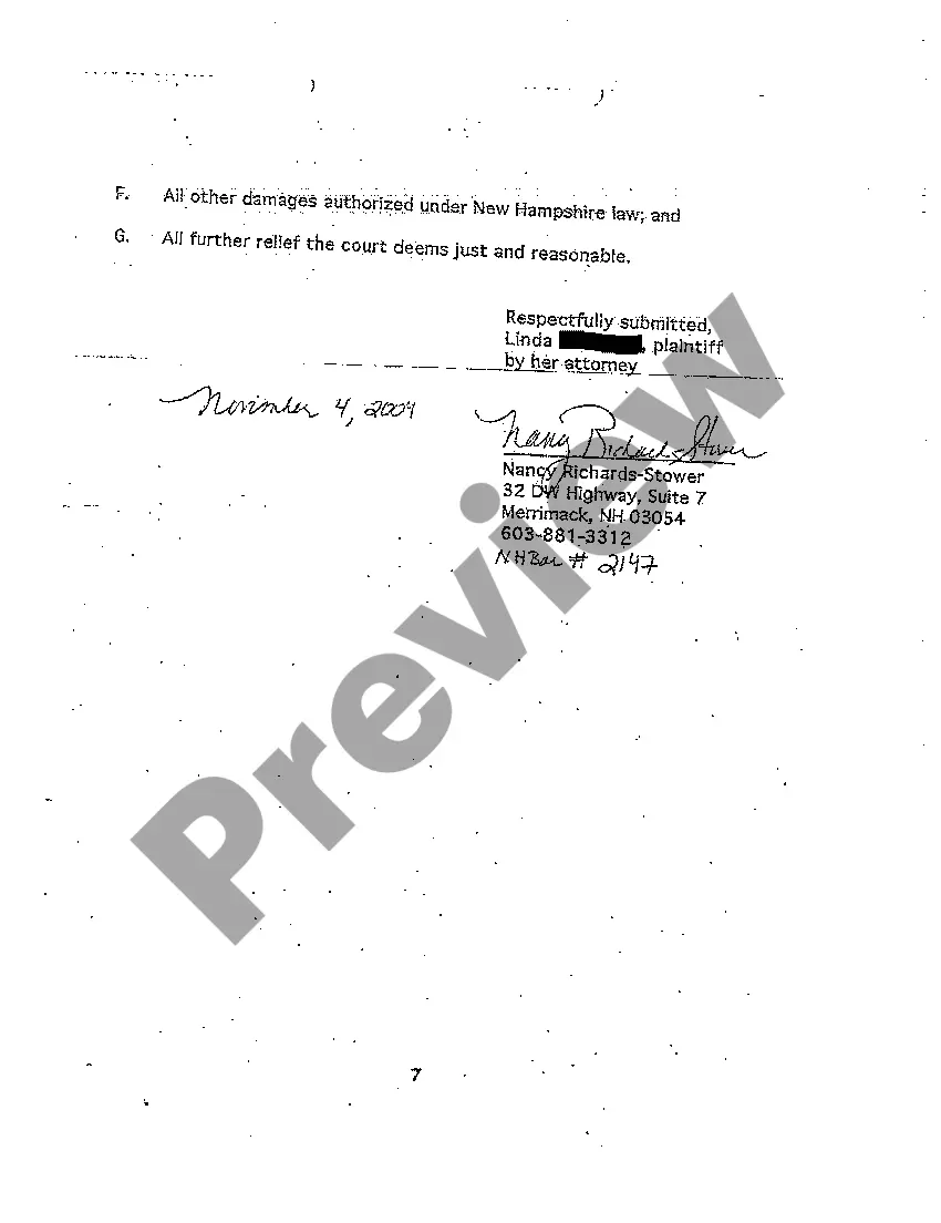 Preview A01 Petition for Wages and Claims for Wrongful Termination