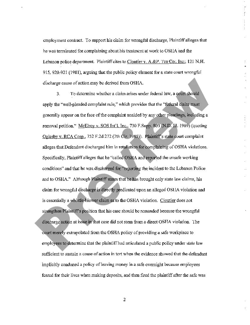 Preview A07 Motion to Reconsider Court Order Granting Defendant's Motion to Remand