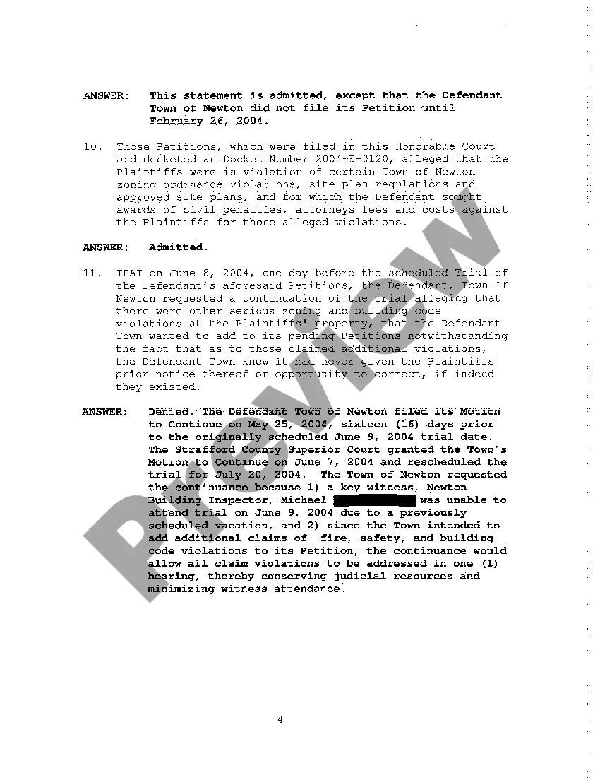 Preview A02 Answer of Defendants