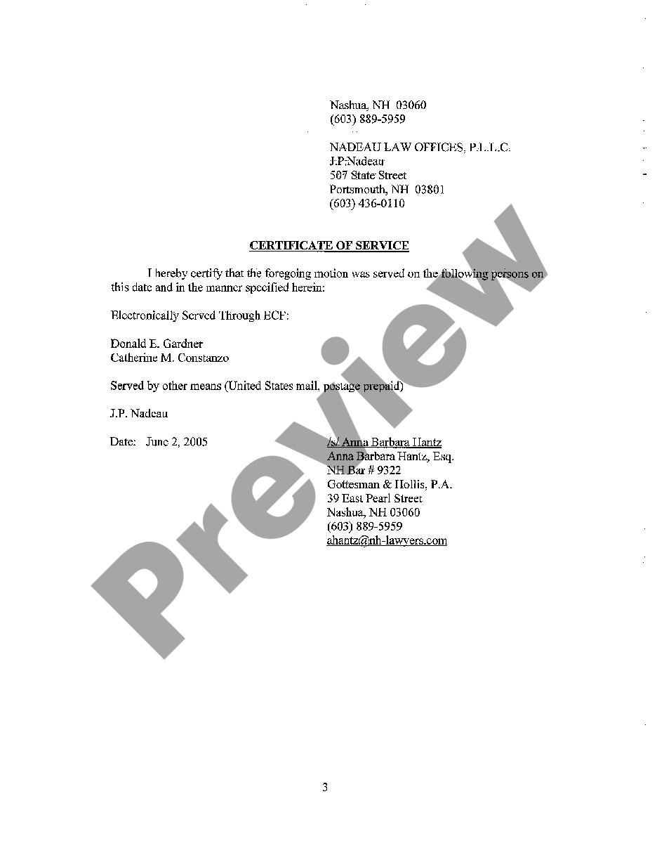 New Hampshire Assented To Motion To Dismiss Federal Claims And To Amend Complaint Us Legal Forms 9429